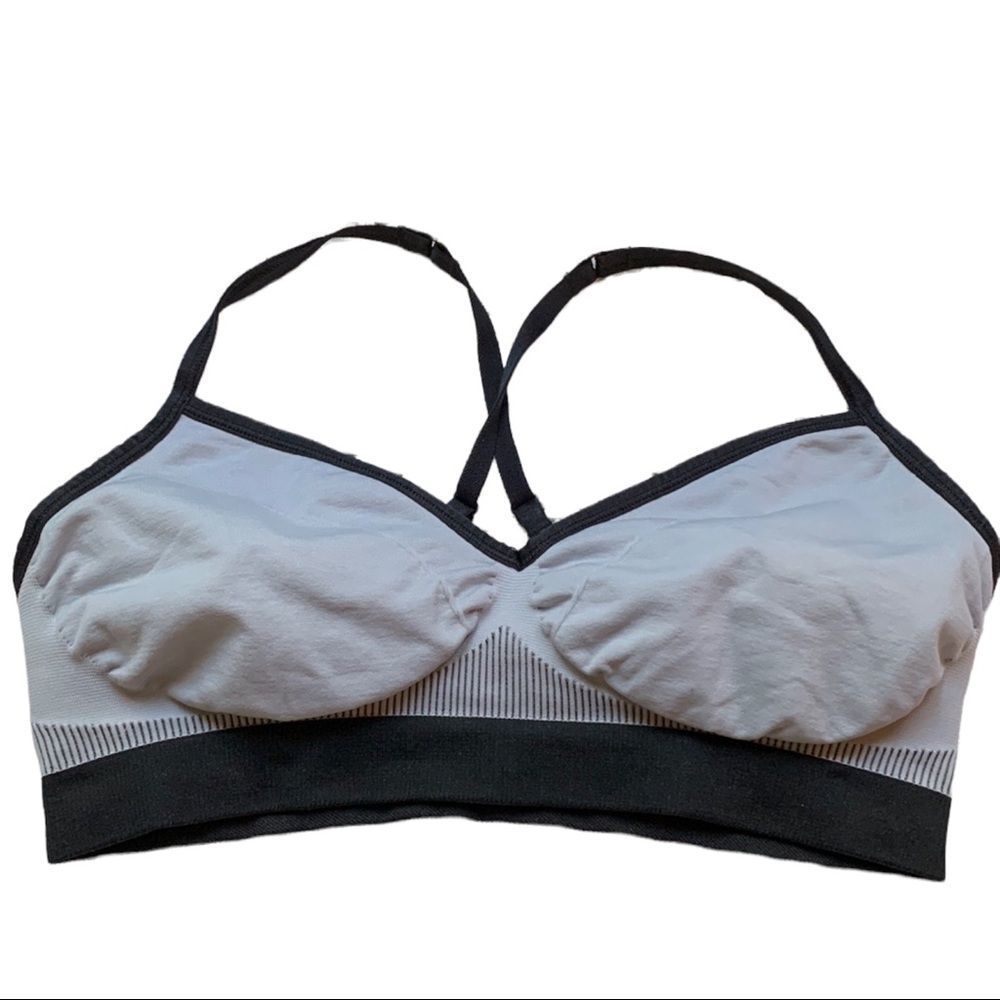 LULULEMON Ebb to Street Seamless Sports Gray & Black - Size A B Size